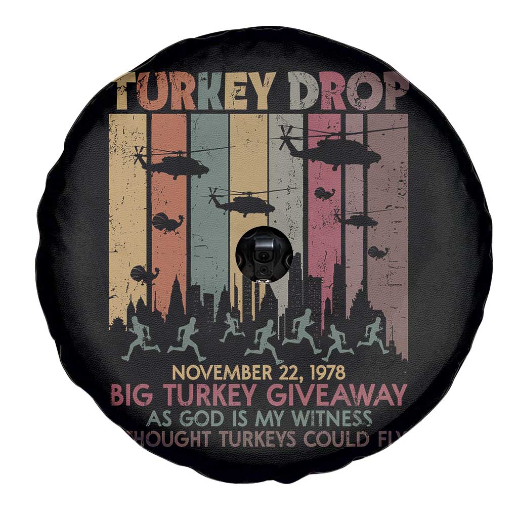 WKRP Turkey Drop Spare Tire Cover Retro First Annual WKRP Funny Thanksgiving Day - Wonder Print Shop