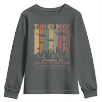WKRP Turkey Drop Youth Sweatshirt Retro First Annual WKRP Funny Thanksgiving Day - Wonder Print Shop