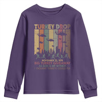 WKRP Turkey Drop Youth Sweatshirt Retro First Annual WKRP Funny Thanksgiving Day - Wonder Print Shop