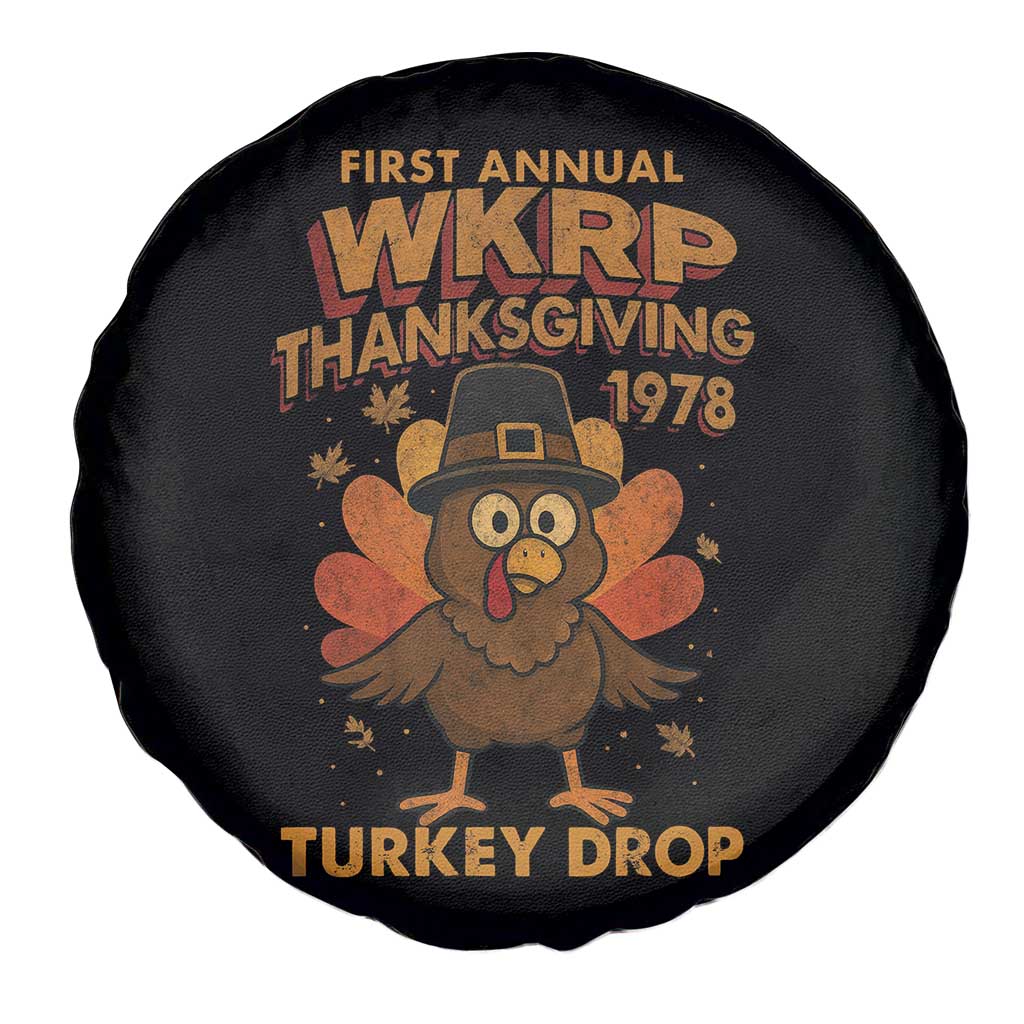 First Annual WKRP Spare Tire Cover Funny Thanksgiving Day WKRP Turkey Drop - Wonder Print Shop