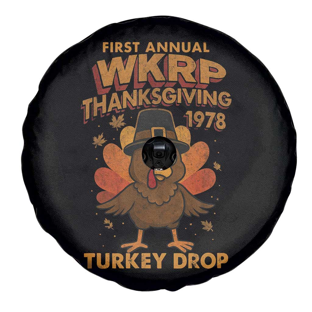 First Annual WKRP Spare Tire Cover Funny Thanksgiving Day WKRP Turkey Drop - Wonder Print Shop
