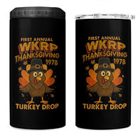 First Annual WKRP 4 in 1 Can Cooler Tumbler Funny Thanksgiving Day WKRP Turkey Drop - Wonder Print Shop