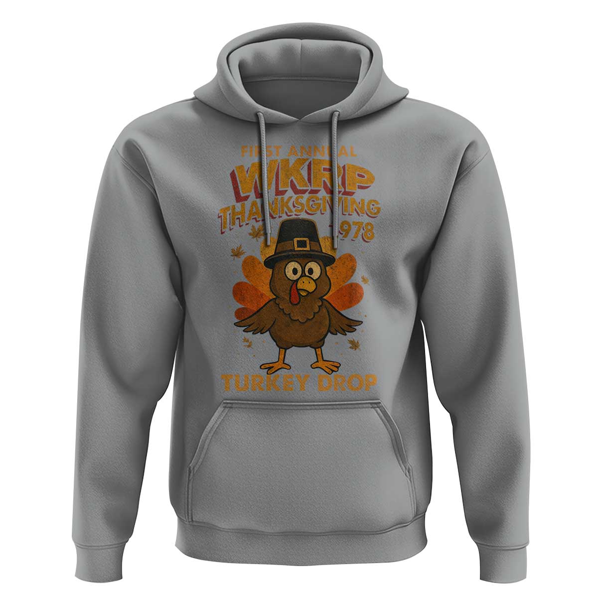 First Annual WKRP Hoodie Funny Thanksgiving Day WKRP Turkey Drop - Wonder Print Shop