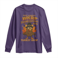 First Annual WKRP Long Sleeve Shirt Funny Thanksgiving Day WKRP Turkey Drop - Wonder Print Shop