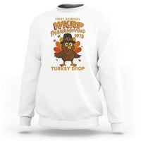First Annual WKRP Sweatshirt Funny Thanksgiving Day WKRP Turkey Drop - Wonder Print Shop