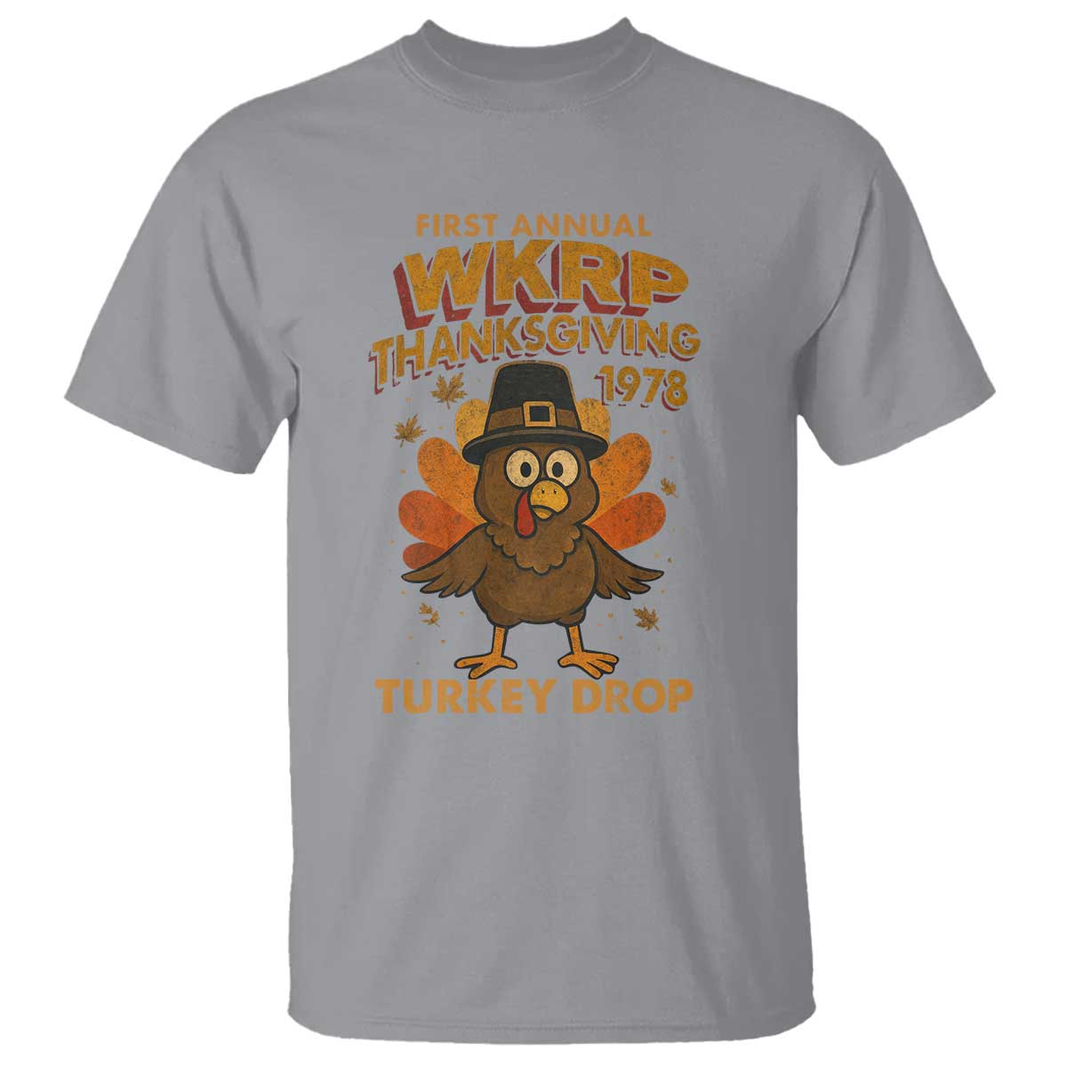 First Annual WKRP T Shirt Funny Thanksgiving Day WKRP Turkey Drop - Wonder Print Shop