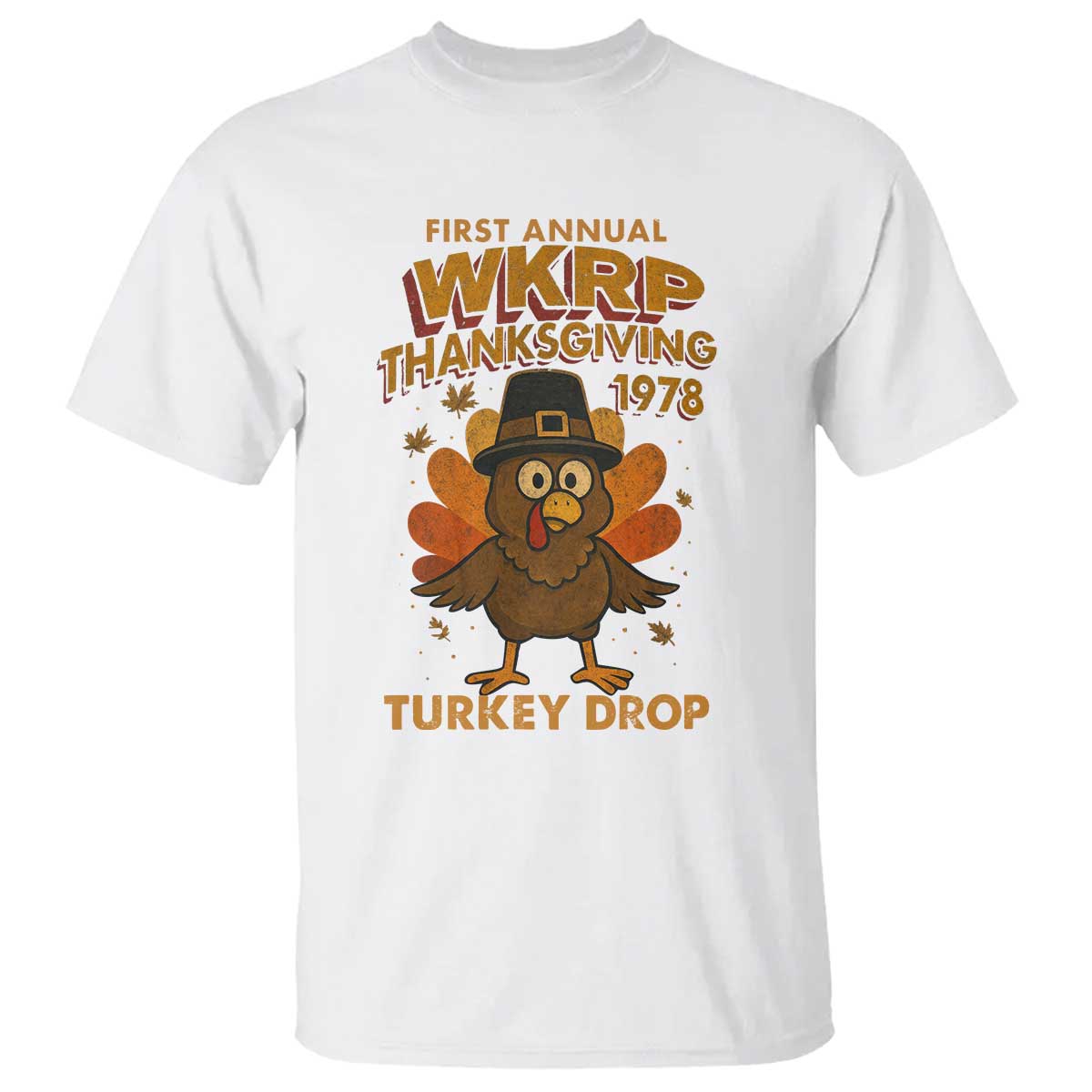 First Annual WKRP T Shirt Funny Thanksgiving Day WKRP Turkey Drop - Wonder Print Shop