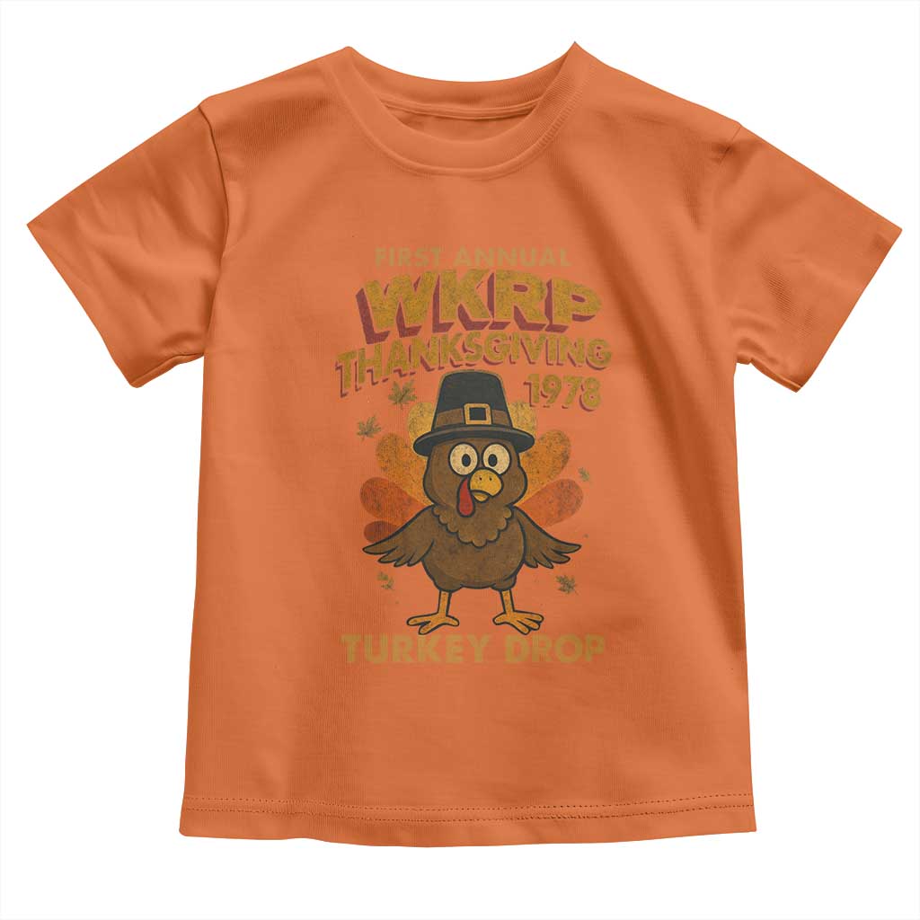 First Annual WKRP Toddler T Shirt Funny Thanksgiving Day WKRP Turkey Drop - Wonder Print Shop