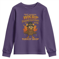 First Annual WKRP Youth Sweatshirt Funny Thanksgiving Day WKRP Turkey Drop - Wonder Print Shop