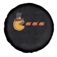 Thanksgiving Video Game Spare Tire Cover Pumpkin Pie Eating Turkey Gamer Patch Day - Wonder Print Shop