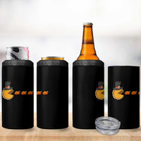 Thanksgiving Video Game 4 in 1 Can Cooler Tumbler Pumpkin Pie Eating Turkey Gamer Patch Day - Wonder Print Shop