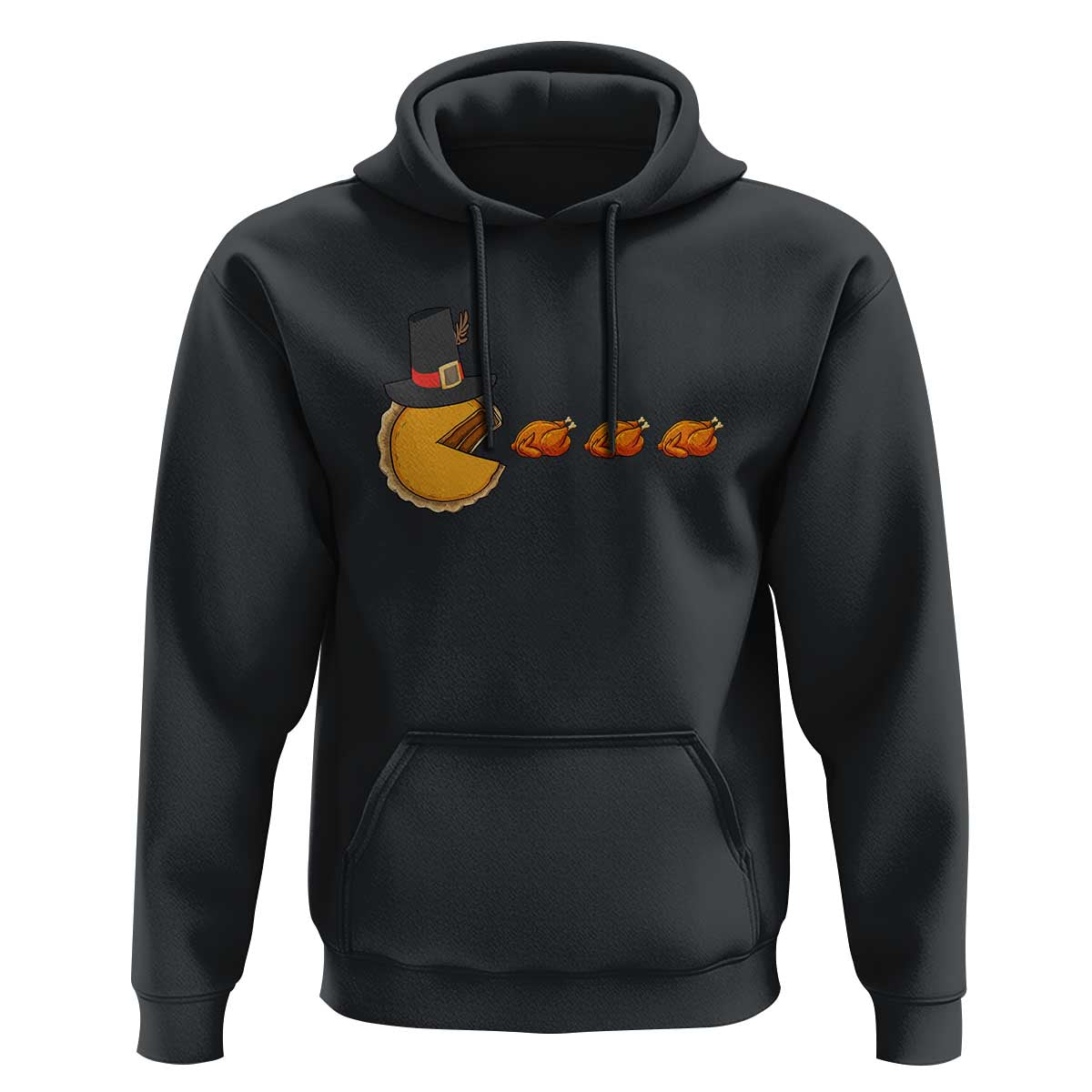 Thanksgiving Video Game Hoodie Pumpkin Pie Eating Turkey Gamer Patch Day - Wonder Print Shop