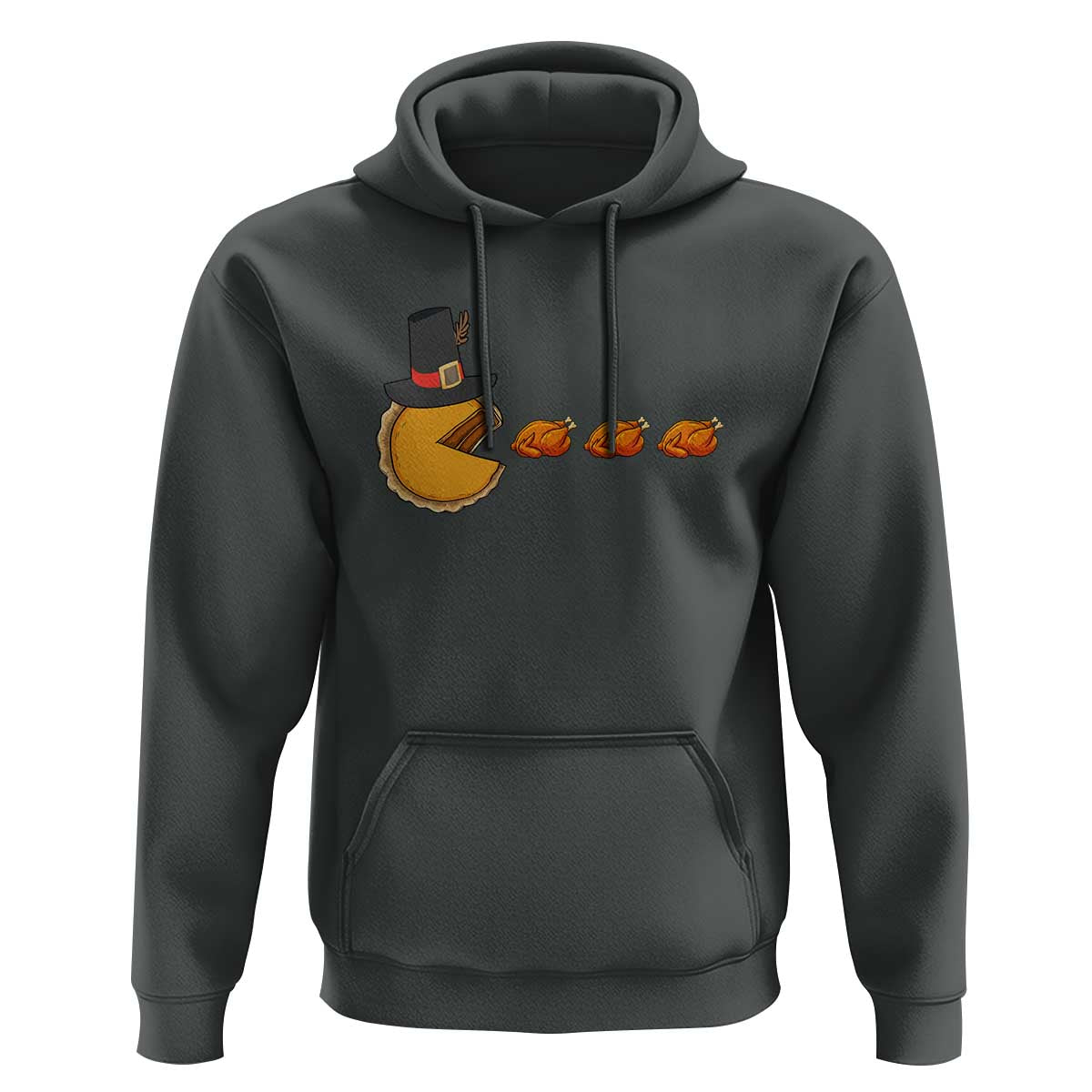Thanksgiving Video Game Hoodie Pumpkin Pie Eating Turkey Gamer Patch Day - Wonder Print Shop