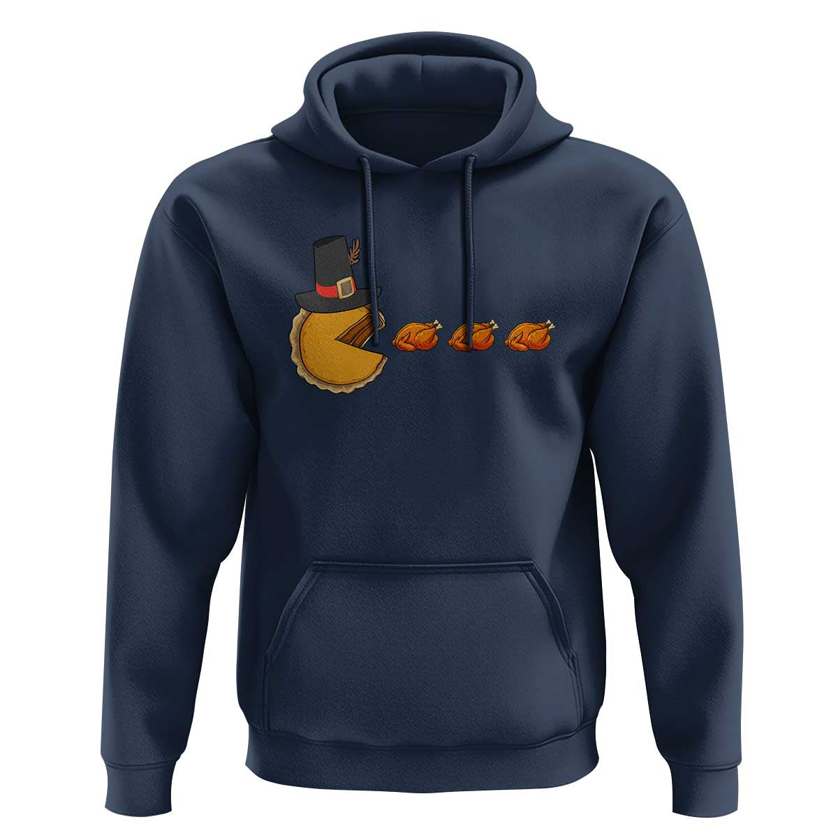 Thanksgiving Video Game Hoodie Pumpkin Pie Eating Turkey Gamer Patch Day - Wonder Print Shop