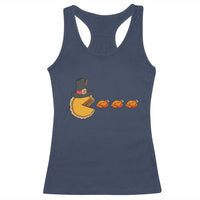 Thanksgiving Video Game Racerback Tank Top Pumpkin Pie Eating Turkey Gamer Patch Day - Wonder Print Shop