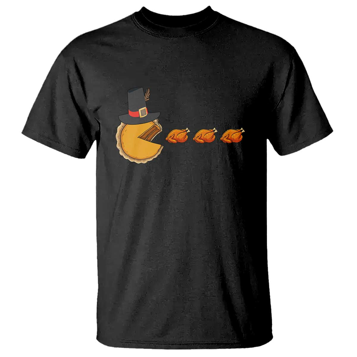 Thanksgiving Video Game T Shirt Pumpkin Pie Eating Turkey Gamer Patch Day - Wonder Print Shop