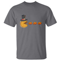 Thanksgiving Video Game T Shirt Pumpkin Pie Eating Turkey Gamer Patch Day - Wonder Print Shop