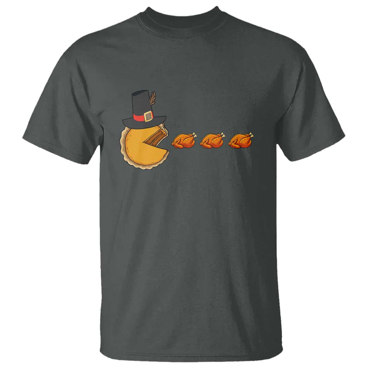 Thanksgiving Video Game T Shirt Pumpkin Pie Eating Turkey Gamer Patch Day - Wonder Print Shop