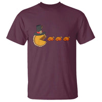 Thanksgiving Video Game T Shirt Pumpkin Pie Eating Turkey Gamer Patch Day - Wonder Print Shop