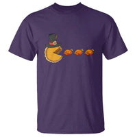 Thanksgiving Video Game T Shirt Pumpkin Pie Eating Turkey Gamer Patch Day - Wonder Print Shop