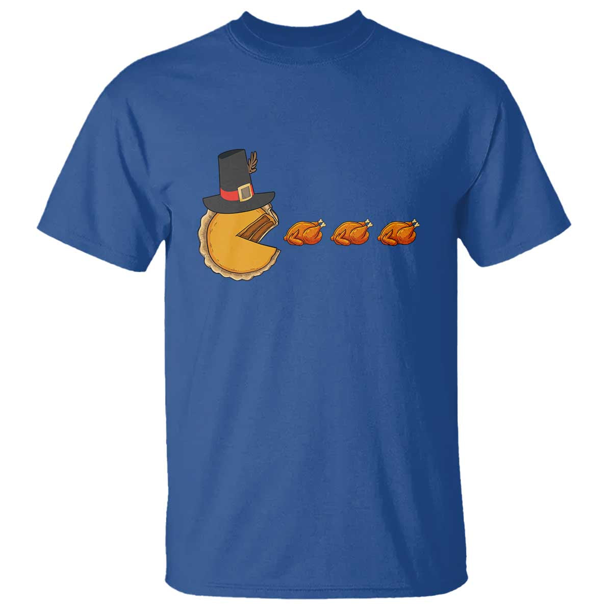 Thanksgiving Video Game T Shirt Pumpkin Pie Eating Turkey Gamer Patch Day - Wonder Print Shop