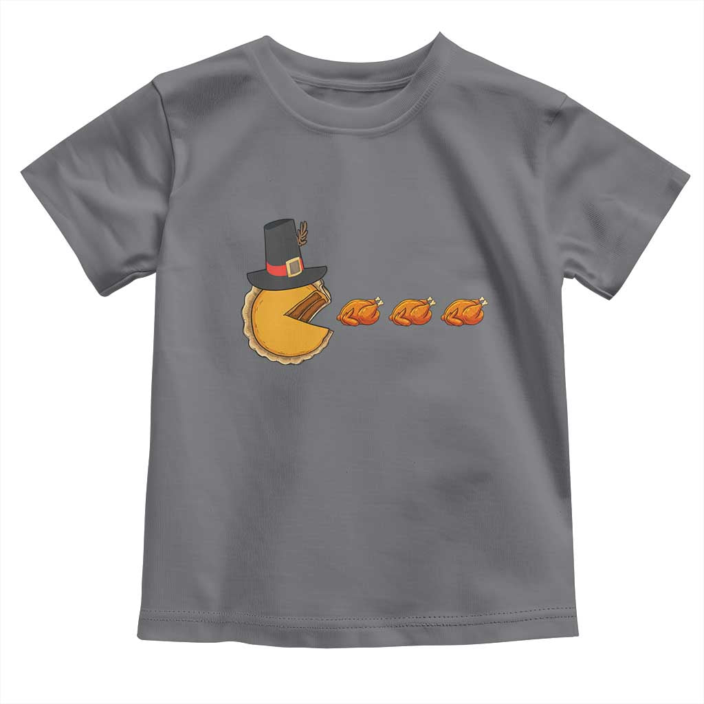 Thanksgiving Video Game Toddler T Shirt Pumpkin Pie Eating Turkey Gamer Patch Day - Wonder Print Shop