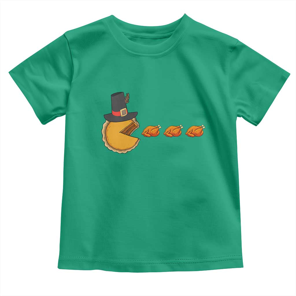 Thanksgiving Video Game Toddler T Shirt Pumpkin Pie Eating Turkey Gamer Patch Day - Wonder Print Shop