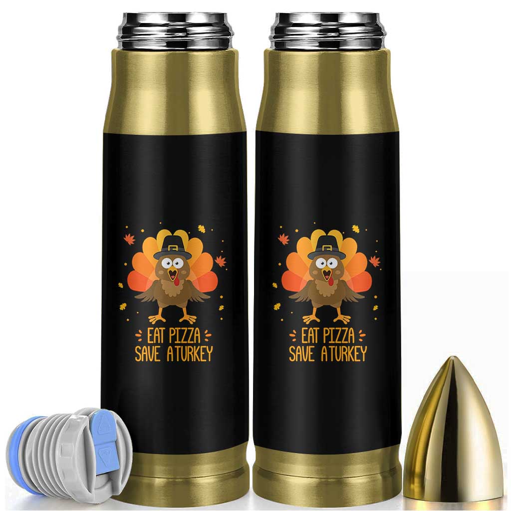 Save A Turkey Eat Pizza Bullet Tumbler Funny Thanksgiving - Wonder Print Shop