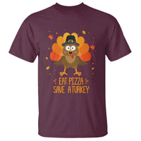 Save A Turkey Eat Pizza T Shirt Funny Thanksgiving - Wonder Print Shop