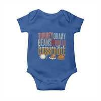 Funny Thanksgiving Baby Onesie Turkey Gravy Beans And Rolls Let Me See That Casserole - Wonder Print Shop
