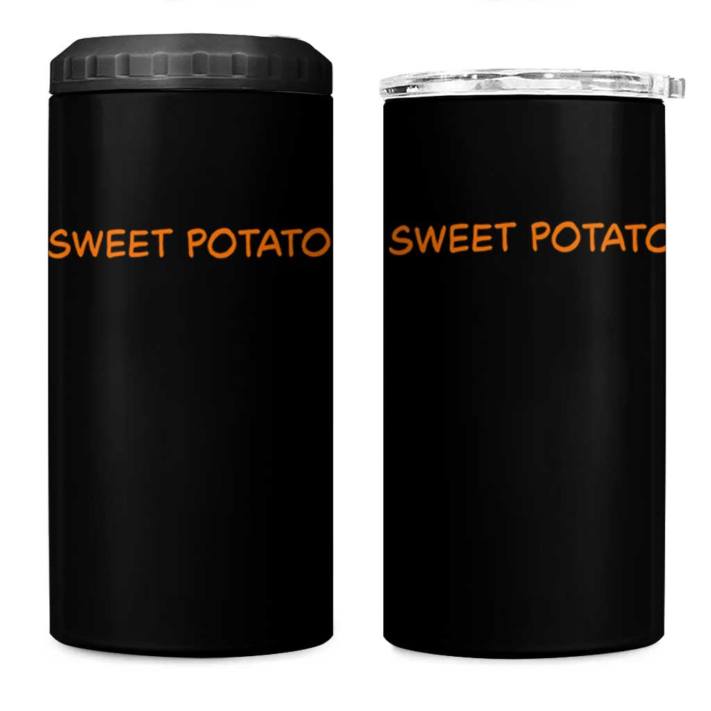 Matching Thanksgiving Couples 4 in 1 Can Cooler Tumbler Funny Sweet Potato Fall Couple - Wonder Print Shop