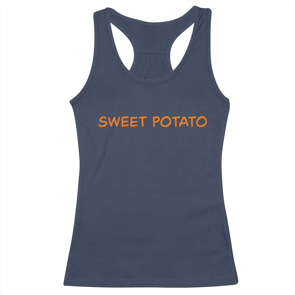 Matching Thanksgiving Couples Racerback Tank Top Funny Sweet Potato Fall Couple - Wonder Print Shop