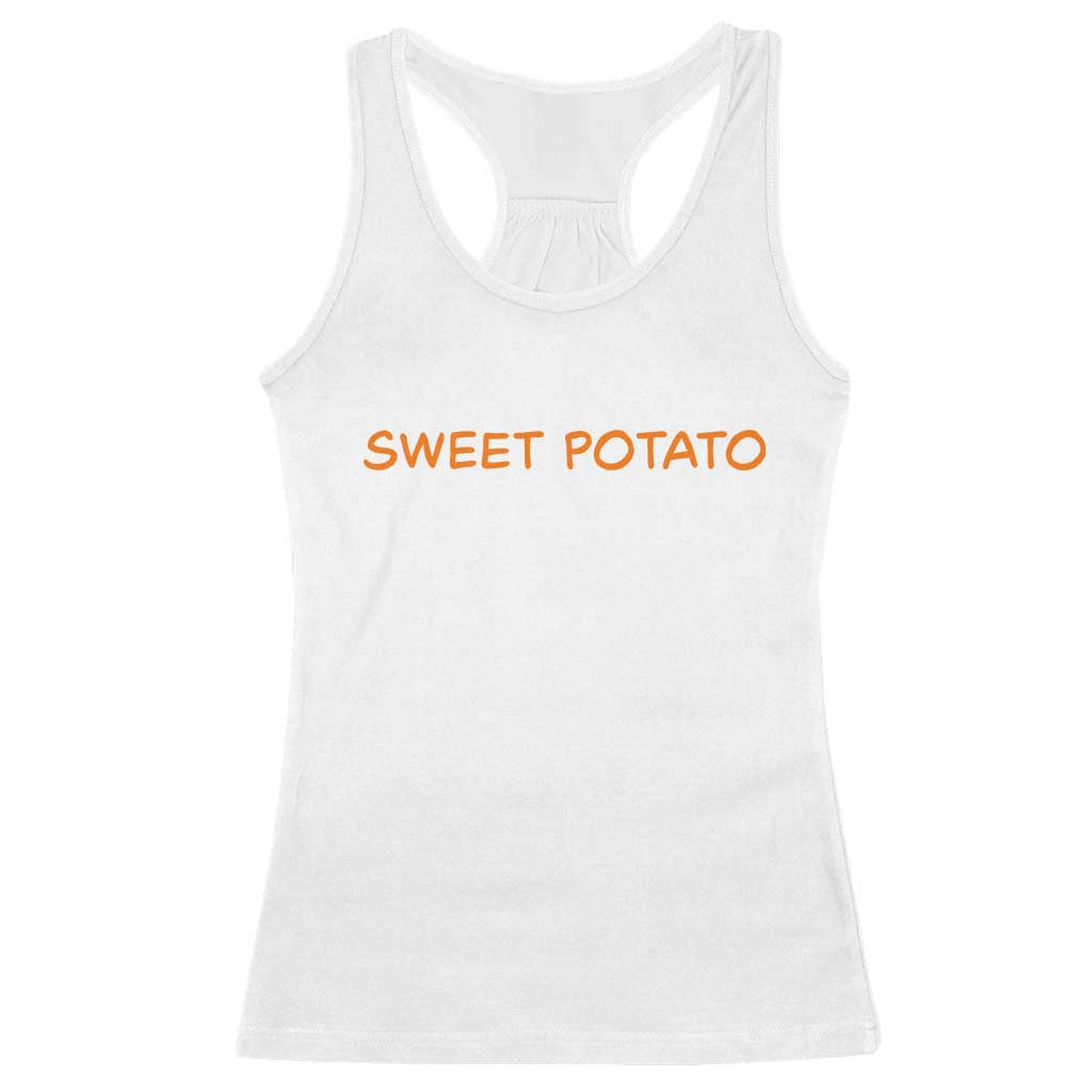 Matching Thanksgiving Couples Racerback Tank Top Funny Sweet Potato Fall Couple - Wonder Print Shop