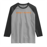 Matching Thanksgiving Couples Raglan Shirt Funny Sweet Potato Fall Couple - Wonder Print Shop