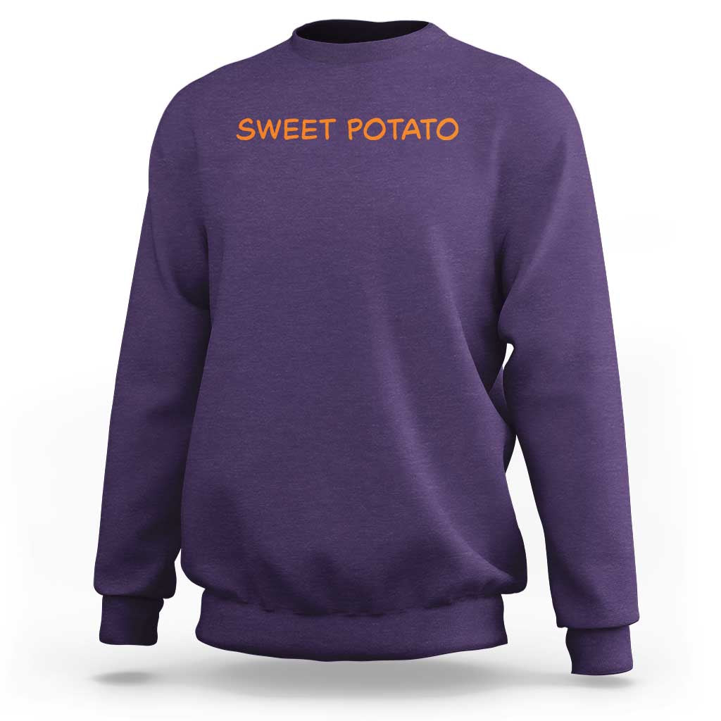 Matching Thanksgiving Couples Sweatshirt Funny Sweet Potato Fall Couple - Wonder Print Shop