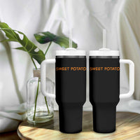 Matching Thanksgiving Couples Tumbler With Handle Funny Sweet Potato Fall Couple - Wonder Print Shop