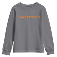 Matching Thanksgiving Couples Youth Sweatshirt Funny Sweet Potato Fall Couple - Wonder Print Shop