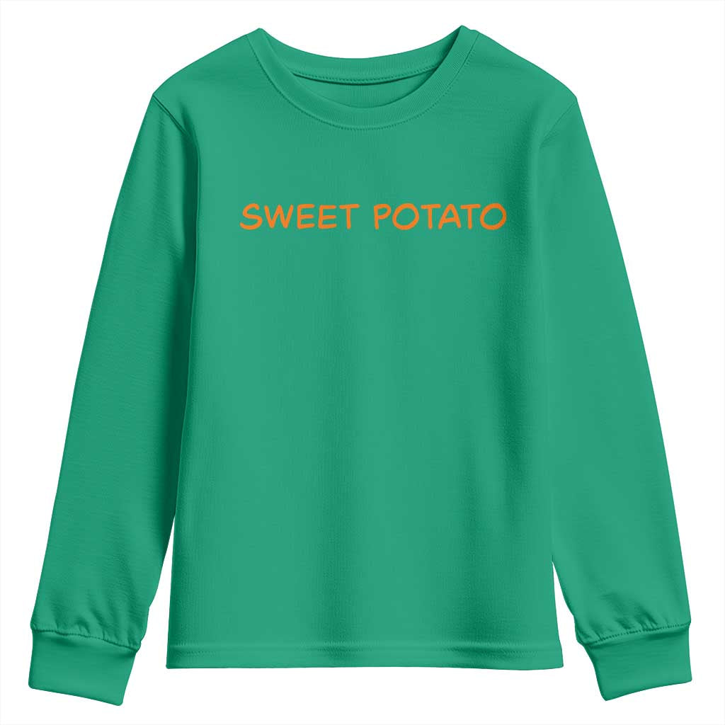 Matching Thanksgiving Couples Youth Sweatshirt Funny Sweet Potato Fall Couple - Wonder Print Shop