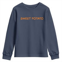 Matching Thanksgiving Couples Youth Sweatshirt Funny Sweet Potato Fall Couple - Wonder Print Shop