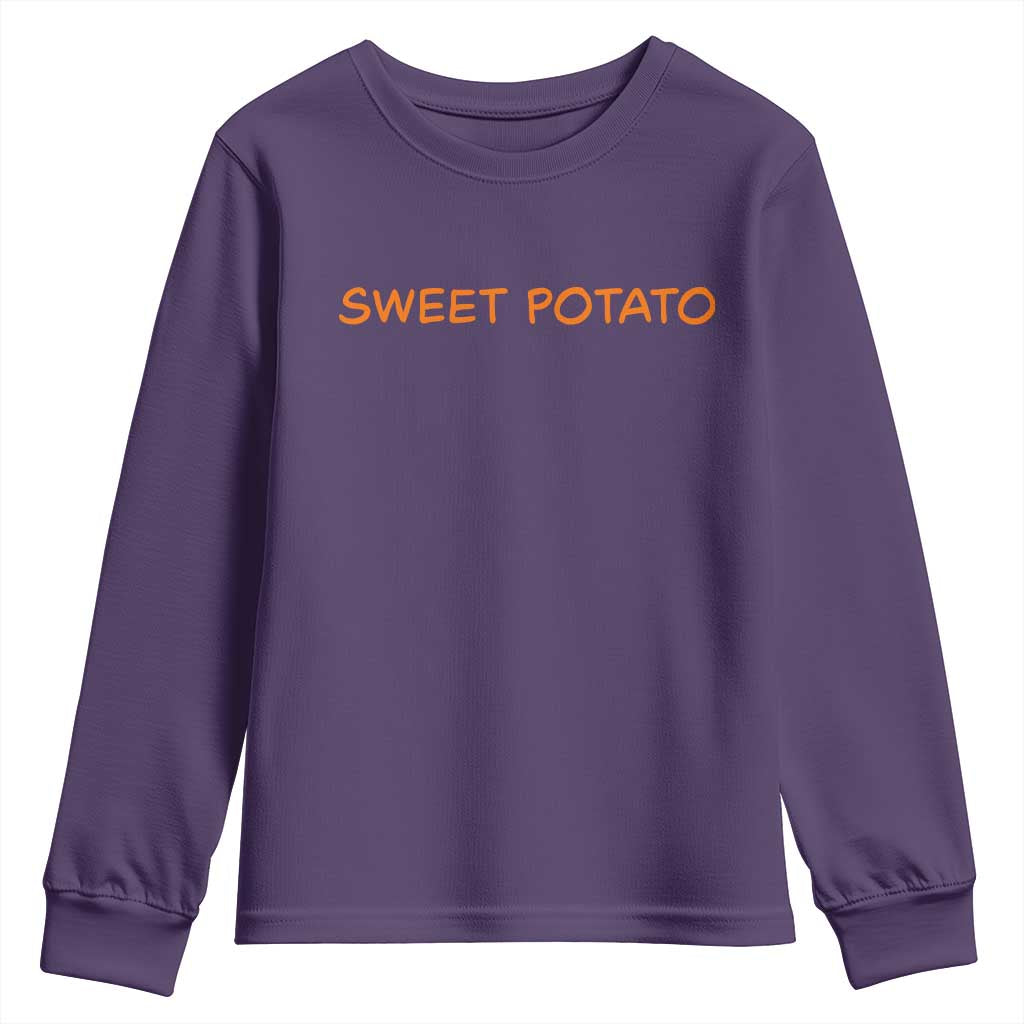 Matching Thanksgiving Couples Youth Sweatshirt Funny Sweet Potato Fall Couple - Wonder Print Shop