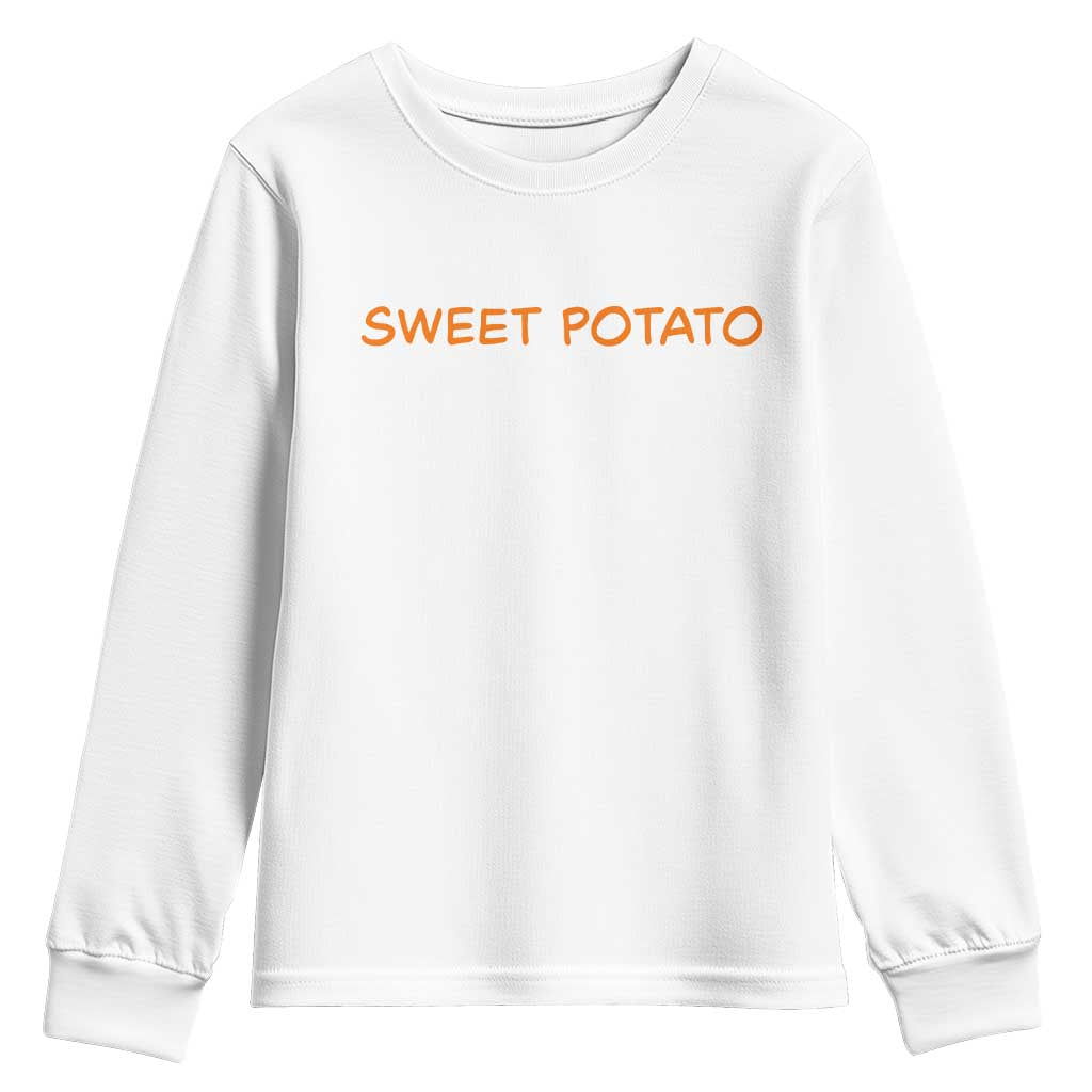 Matching Thanksgiving Couples Youth Sweatshirt Funny Sweet Potato Fall Couple - Wonder Print Shop