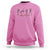 Dancing Skeletons Breast Cancer Sweatshirt Skeleton Pink Ribbon Halloween - Wonder Print Shop