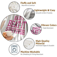 Breast Cancer Support Throw Blanket Had it Beat it Survivor Gift - Wonder Print Shop