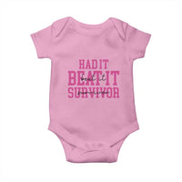 Breast Cancer Support Baby Onesie Had it Beat it Survivor Gift TS10