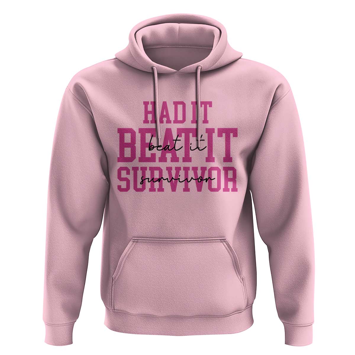 Breast Cancer Support Hoodie Had it Beat it Survivor Gift TS10