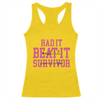 Breast Cancer Support Racerback Tank Top Had it Beat it Survivor Gift TS10