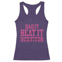 Breast Cancer Support Racerback Tank Top Had it Beat it Survivor Gift TS10
