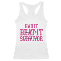 Breast Cancer Support Racerback Tank Top Had it Beat it Survivor Gift TS10