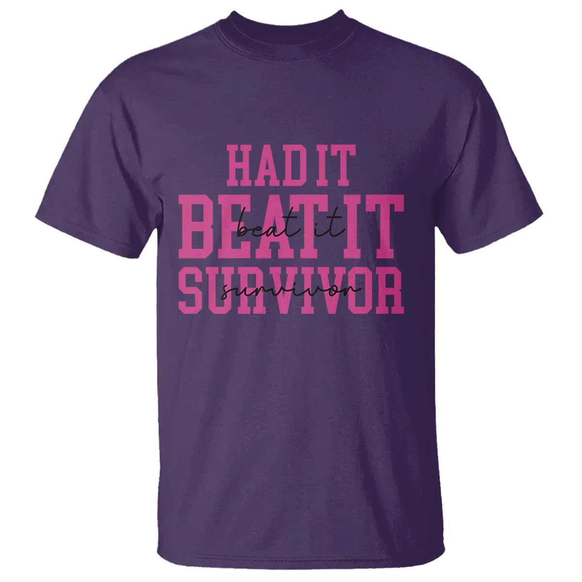Breast Cancer Support T Shirt Had it Beat it Survivor Gift TS10