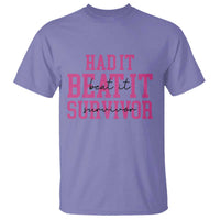 Breast Cancer Support T Shirt Had it Beat it Survivor Gift TS10
